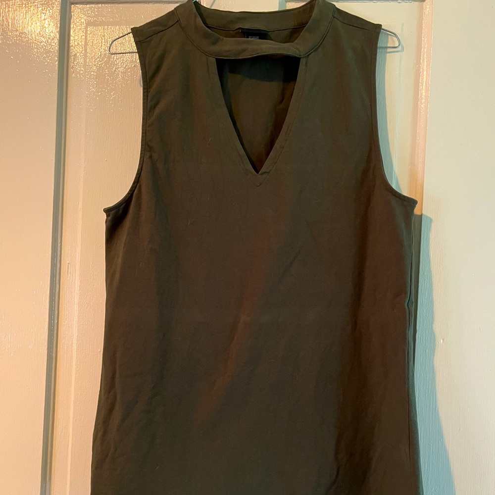 Olive green Torrid tank top 2X